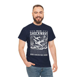 Feel The Shockwave Horizon Force Airplane Graphic Unisex Heavy Cotton Tee Military Aviation Streetwear T Shirt
