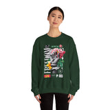 Freedom Snake And Rose Crewneck Comfortable Unisex Sweatshirt Motivational Streetwear Bold Floral Empowerment Design For Resilience And Strength Perfect Gift For Friends Birthdays Cozy Days Casual...