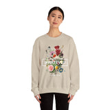 You Can Be Whatever Motivational Crewneck Sweatshirt Comfortable Unisex Pullover Bold Floral Empowerment Design Streetwear Positive Vibes Cozy Everyday Wear Perfect Gift for Dreamers Friends and Free Spirits