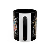 Sculptural Future Statue Art Accent Coffee Mug 11oz 15oz Greek Goddess Cosmic Abstract Splash Bold Artistic Streetwear Ceramic Cup