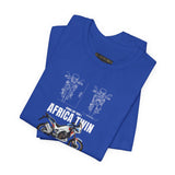 African Twin Adventure Motorcycle Graphic Tee Off Road Touring Bike T Shirt For Riders Explorers Long Distance Travel Motorsport Streetwear Gift