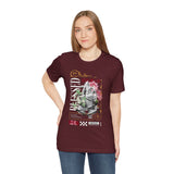 Blessed Praying Hands Floral Christian Graphic Unisex Jersey Short Sleeve Tee Faith Inspired Religious Streetwear Bold Motivational T Shirt