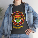 Kathakali Unisex T Shirt Kerala Traditional Dance Art Graphic Tee Indian Culture Festival Onam Heritage Malayalam Performance Heavy Cotton Top