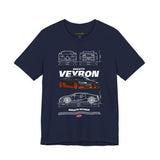 Bugatti Veyron Inspired Illustrated Hypercar Graphic T Shirt Ultimate Luxury Performance Supercar Automotive Streetwear Elite Speed Lifestyle Gift For Exotic Car Enthusiasts