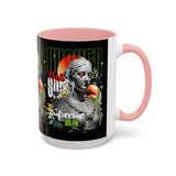 Wicked Supreme Accent Coffee Mug 11oz 15oz Statue Art Graphic Cup Supreme Inspired Streetwear Bust Design Bold Daily Motivation Ceramic Gift Drinkware