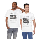 Futuristic Retro Sci Fi Time Travel Car Blueprint Art Unisex Heavy Cotton Tee Premium Streetwear For Vintage Car Lovers Collectors And Enthusiasts