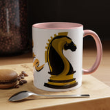 Tate Knight Logo Accent Coffee Mug 11oz 15oz Gold Foil Chess Horse Design Motivational Hustler Ceramic Cup Bold Luxury Inspired Streetwear Gift Drinkware