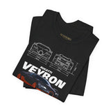 Bugatti Veyron Inspired Illustrated Hypercar Graphic T Shirt Ultimate Luxury Performance Supercar Automotive Streetwear Elite Speed Lifestyle Gift For Exotic Car Enthusiasts