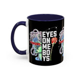 Eyes On Me Boys Medusa Accent Coffee Mug 11oz 15oz Mythological Streetwear Bold Empowerment Design Perfect Gift for Coffee Lovers Friends Birthdays Daily Motivation
