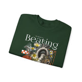 My Heart Is Beating Floral Anatomy Collage Unisex Heavy Blend Crewneck Sweatshirt Vintage Abstract Graphic Bold Artistic Streetwear Pullover