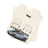 Futuristic Electric Pickup Blueprint Art Unisex Heavy Cotton Tee Bold Streetwear Graphic Shirt For Car Lovers And Tech Enthusiasts