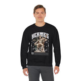 Hermes Greek Mythology Unisex Heavy Blend Crewneck Sweatshirt Ancient God of Communication and Travel Graphic Pullover