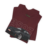 Black Widebody JDM Street Warrior Coupe Graphic Unisex Heavy Cotton Tee Retro Tuner Car Shirt