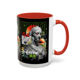 Wicked Supreme Accent Coffee Mug 11oz 15oz Statue Art Graphic Cup Supreme Inspired Streetwear Bust Design Bold Daily Motivation Ceramic Gift Drinkware