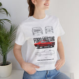Ford Mustang Classic 1965 Fastback Muscle Car Illustration Unisex Heavy Cotton Tee Retro Collector Streetwear Gift Shirt