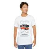 Firestorm Muscle Car Blueprint Design Unisex Heavy Cotton Tee Powerful Retro Performance Art Shirt for Streetwear Lovers & Collectors