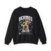 Hermes Greek Mythology Unisex Heavy Blend Crewneck Sweatshirt Ancient God of Communication and Travel Graphic Pullover
