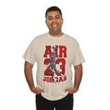 Air Jordan Sky Legend Unisex Heavy Cotton Tee Bold Athletic Streetwear Design Inspirational Basketball Dunk Artwork Motivational Sports Graphic Tee For Dreamers And Hustlers