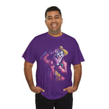 Snapshot of Madness Unisex Heavy Cotton Tee Dark Comic Art Streetwear Design Bold Neon Aesthetic Premium Graphic T Shirt Perfect for Artists Dreamers and Street Culture Enthusiasts