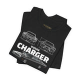 Legendary Retro Muscle Coupe Blueprint Unisex Heavy Cotton Tee Powerful Vintage Streetwear Art Shirt for Car Lovers & Collectors