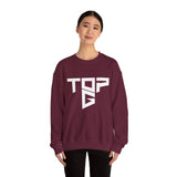 TopG Graphic Unisex Heavy Blend Crewneck Sweatshirt Black Motivational Hustler Streetwear Fitness Entrepreneur Alpha Mindset Pullover