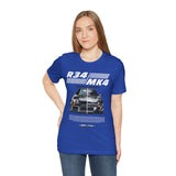 Dual Turbo Street Machine Graphic Unisex Heavy Cotton Tee High Performance Racing Car Split Design Shirt for Speed Lovers