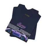 Porsche 911 GT3 RS Berry Purple Inspired Illustrated Sports Car Graphic T Shirt Luxury Performance Racing Streetwear Unisex Heavy Cotton Tee High Speed Motorsport Lifestyle Gift For Car Enthusiasts