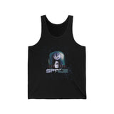 Space Exploration Tank Top Unisex Jersey Sleeveless Shirt Galaxy Earth Spaceship Astronomy Inspired Cosmic Science Lover Nerd Geek Astronaut Fitness Tee