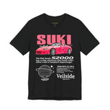 Pink Custom Roadster Blueprint Art Unisex Heavy Cotton Tee Retro Tuner Inspired Streetwear Graphic Shirt for Car Lovers and Daily Casual Wear