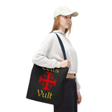 Dues Vault Tote Bag Motivational Hustle Grind Lifestyle Canvas Bag Entrepreneur Mindset Daily Carry Eco Friendly Durable Reusable Shopping Tote