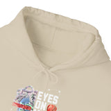 Eyes On Me Boys Medusa Hoodie Comfortable Unisex Heavy Blend Sweatshirt Mythological Streetwear Bold Empowerment Design for Self Expression Perfect Gift for Friends Birthdays Cozy Days Casual Wear