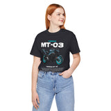 MT03 Inspired Lightweight Street Motorcycle Art Unisex Heavy Cotton Tee Bold Rider Graphic Streetwear Apparel