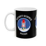 Rocket Science Rocks Ceramic Mug Coffee Cup Space Exploration STEM Astronomy Science Lover Gift Nerd Geek Astronaut Science Teacher Office Drinkware