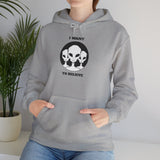I Want To Believe Alien Unisex Heavy Blend™ Hooded Sweatshirt UFO Graphic Pullover Sweatshirt Extraterrestrial Space Themed Sci Fi Conspiracy Inspired Paranormal Streetwear