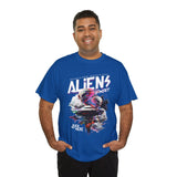 Aliens Exist UFO Graphic Unisex Heavy Cotton Tee Sci Fi Streetwear T Shirt Extraterrestrial Space Alien Design