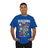 Blossoms Floral Graphic Unisex Heavy Cotton Tee Comfortable Streetwear Timeless Charm Motivational Nature Inspired T Shirt Perfect Gift for Garden Lovers Friends Birthdays Casual Everyday Wear