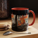 Money Is Not Just Currency Burning Dollar Graphic Accent Coffee Mug 11oz 15oz Hustler Motivational Cash Fire Design