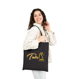 Tate Knight Tote Bag Cotton Canvas Chess Horse Logo Design Durable Reusable Eco Friendly Entrepreneur Motivation Hustler Lifestyle Carry Bag