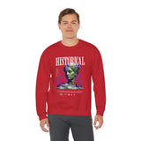 Historical Statue Graphic Premium Unisex Heavy Blend Crewneck Sweatshirt Vintage Aesthetic Streetwear Pullover