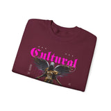 Cultural Angel Statue Graphic Unisex Heavy Blend Crewneck Sweatshirt Gothic Streetwear Aesthetic Bold Artistic Pullover Fashion