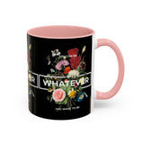 You Can Be Whatever Motivational Coffee Mug Ceramic White Accent Mug Bold Floral Empowerment Design Daily Reminder Positive Energy Drinkware Perfect Gift for Dreamers Friends Office and Home