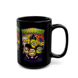 Halloween Cartoon Monsters Ceramic Mug Spooky Coffee Cup for Halloween Lovers Fun Fall Drinkware Gift for Home Office and Cozy Evenings