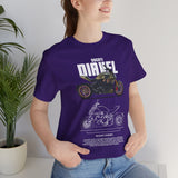 Ducati Inspired Power Cruiser Motorcycle Graphic Unisex Heavy Cotton Tee Premium Streetwear T Shirt for Riders Bikers Enthusiasts and Everyday Wear