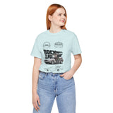 Futuristic Retro Sci Fi Time Travel Car Blueprint Art Unisex Heavy Cotton Tee Premium Streetwear For Vintage Car Lovers Collectors And Enthusiasts