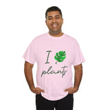 I Love Plants Unisex Heavy Cotton Tee Eco Friendly Botanical Leaf Nature Lover Green Gardening T Shirt Sustainable Plant Parent Gift For Gardeners