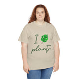 I Love Plants Unisex Heavy Cotton Tee Eco Friendly Botanical Leaf Nature Lover Green Gardening T Shirt Sustainable Plant Parent Gift For Gardeners