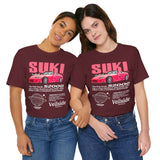 Pink Custom Roadster Blueprint Art Unisex Heavy Cotton Tee Retro Tuner Inspired Streetwear Graphic Shirt for Car Lovers and Daily Casual Wear