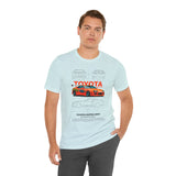 Legendary Orange Street Racer Blueprint Tee Unisex Heavy Cotton Retro Tuner Car Art Graphic Shirt for Enthusiasts