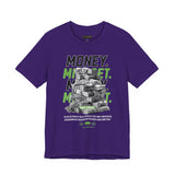 Money Mindset Unisex Jersey Short Sleeve Tee Graphic Black T Shirt Hustle Grind Wealth Entrepreneur Motivational Streetwear Bold Artistic Fashion Outfit