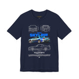 Nissan Skyline GT R R34 Inspired Illustrated JDM Sports Car Graphic T Shirt Iconic Japanese Performance Streetwear Racing Culture Unisex Tee Gift For JDM Car Enthusiasts